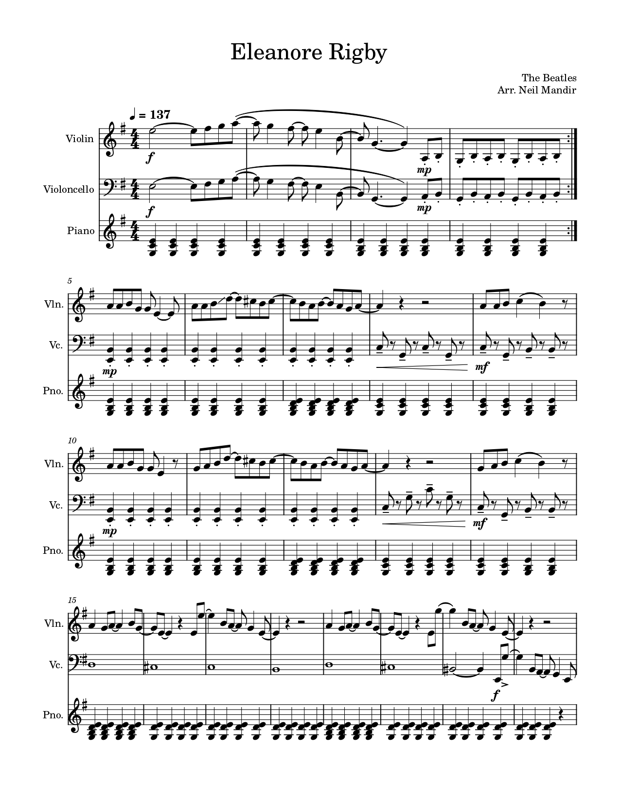 The full score first page